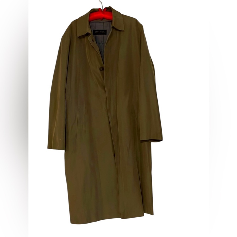 Kenneth Cole Green Trench Coat